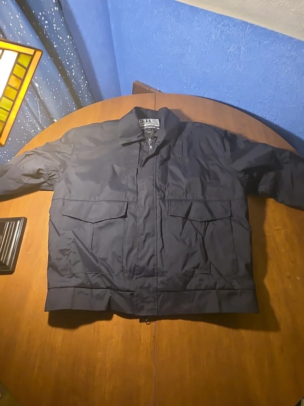 5.11 Tactical Men's Fast-Tac Duty Jacket Full-Zip Warmer Pockets Blue Size XL
